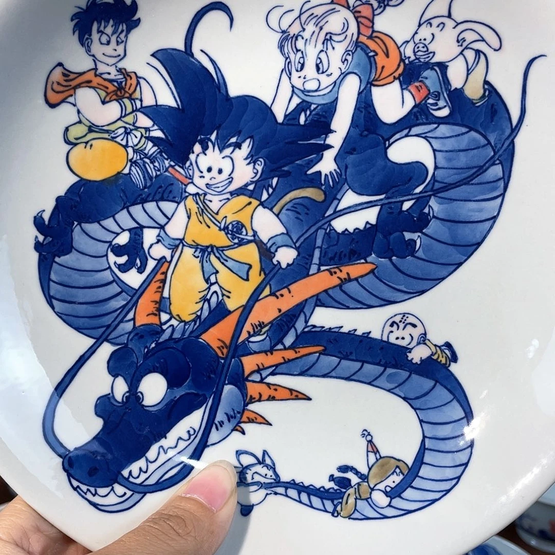 泥藝瓷梦五彩七龙珠壶承