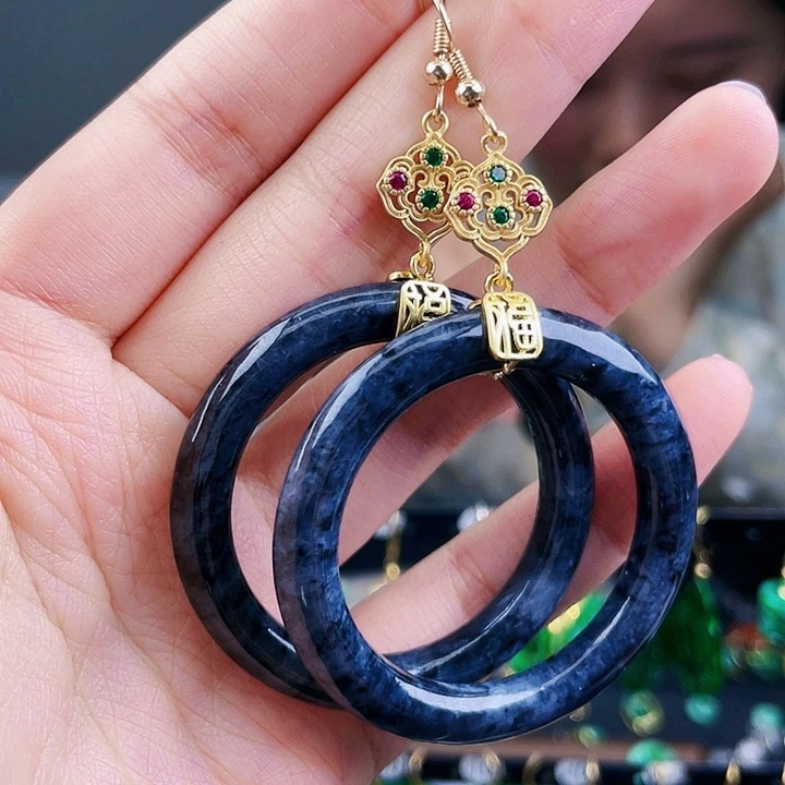 翡翠耳饰未镶嵌饰品