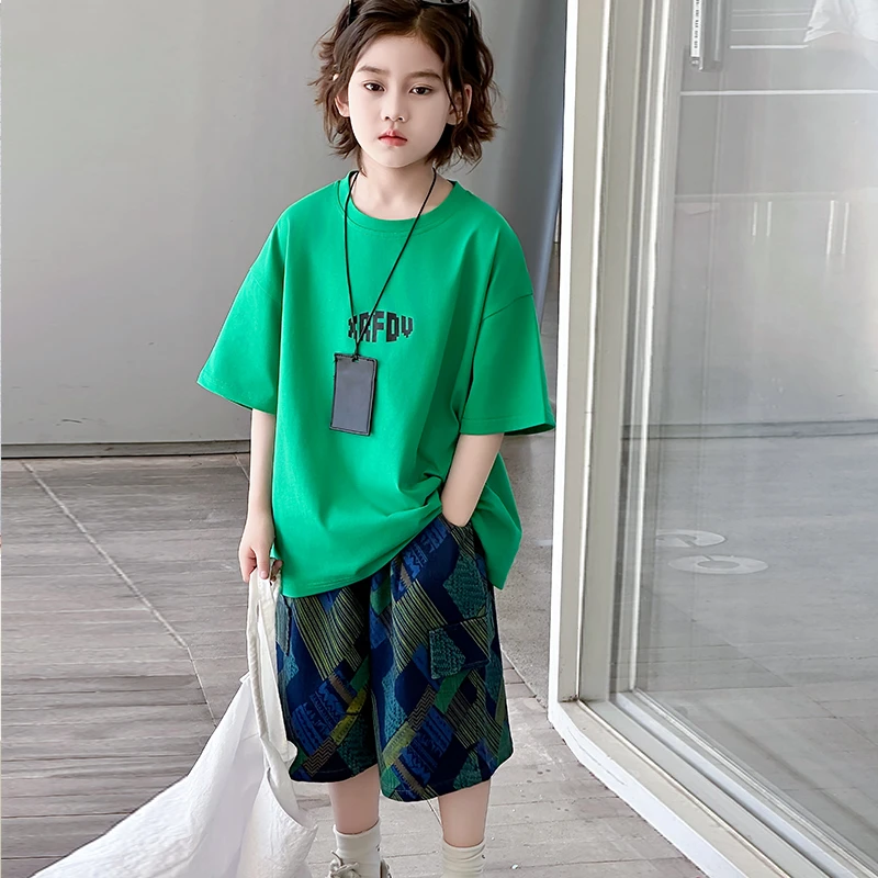 男童夏季套装2025新款夏装中大童儿童男孩夏款痞帅网红炸街薄款潮
