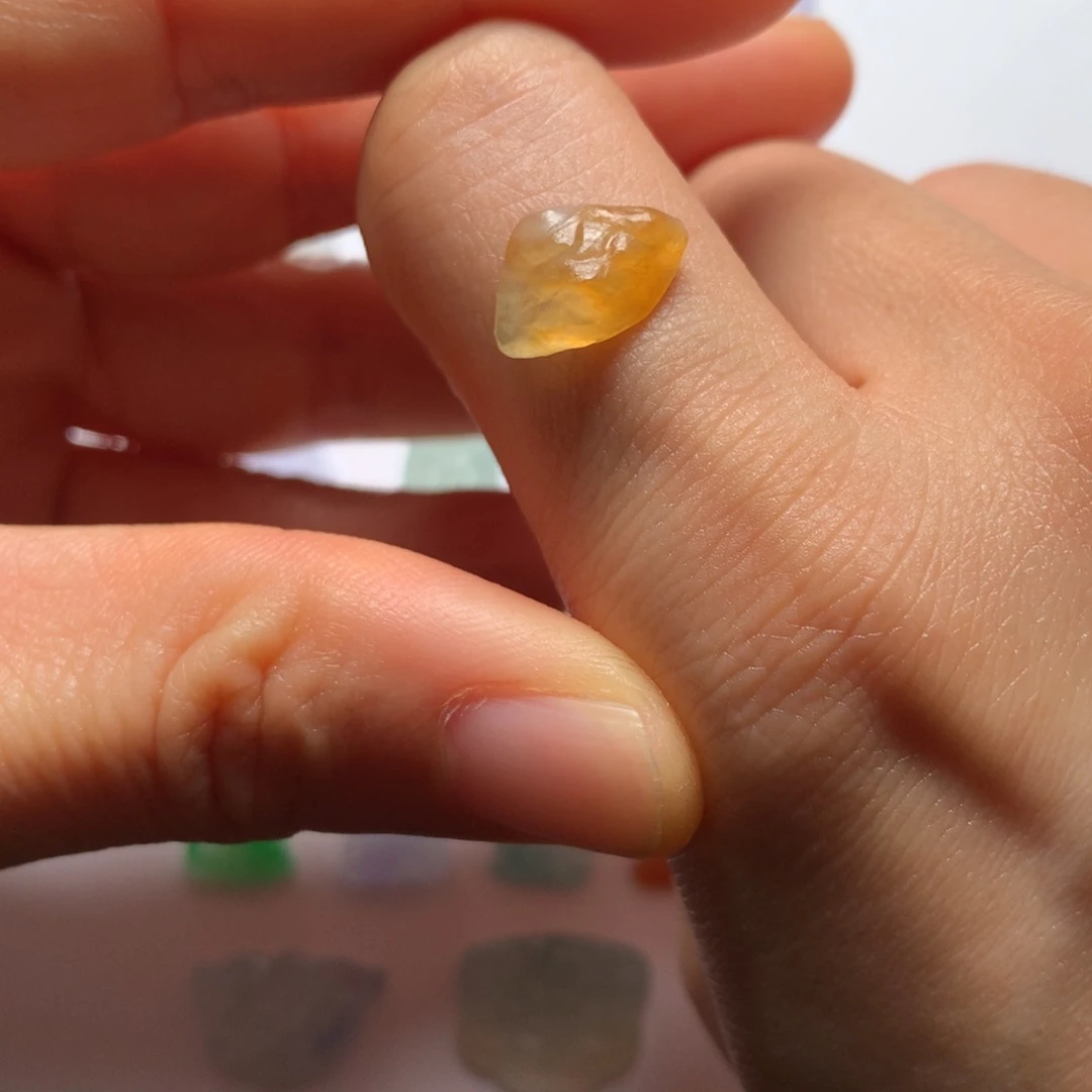 定制翡翠未镶嵌缅甸翡翠A货山盟海誓