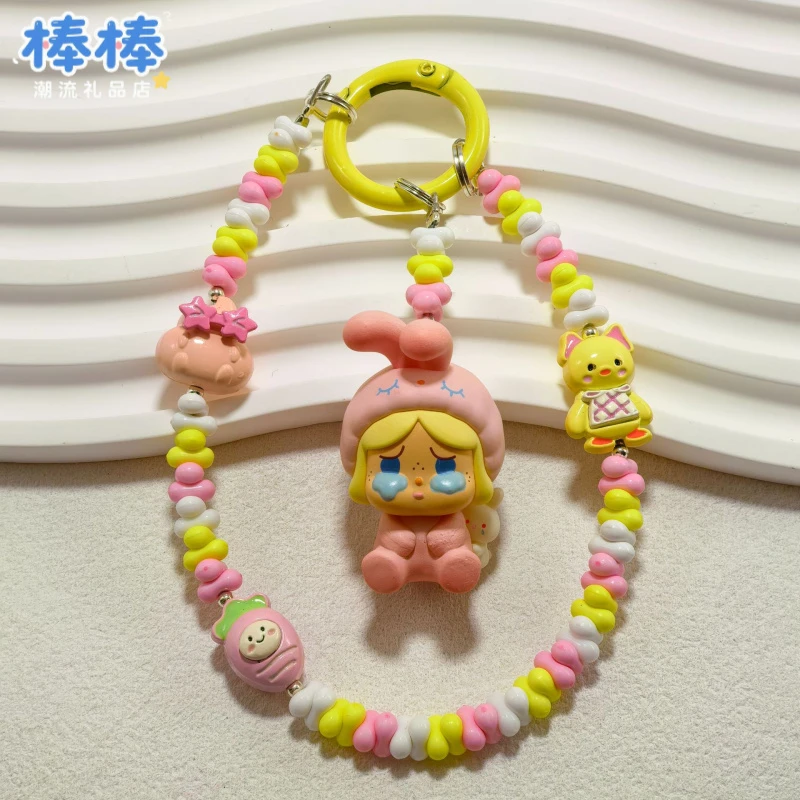 泡泡萌粒睡衣派对手机挂件手机链手机吊坠合金配件随机