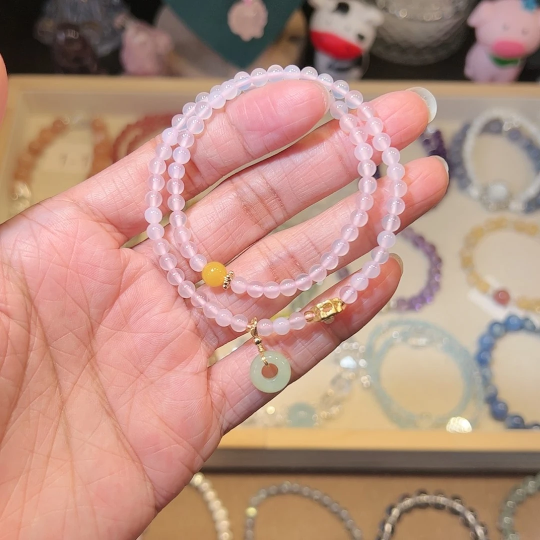 水晶手链未镶嵌粉