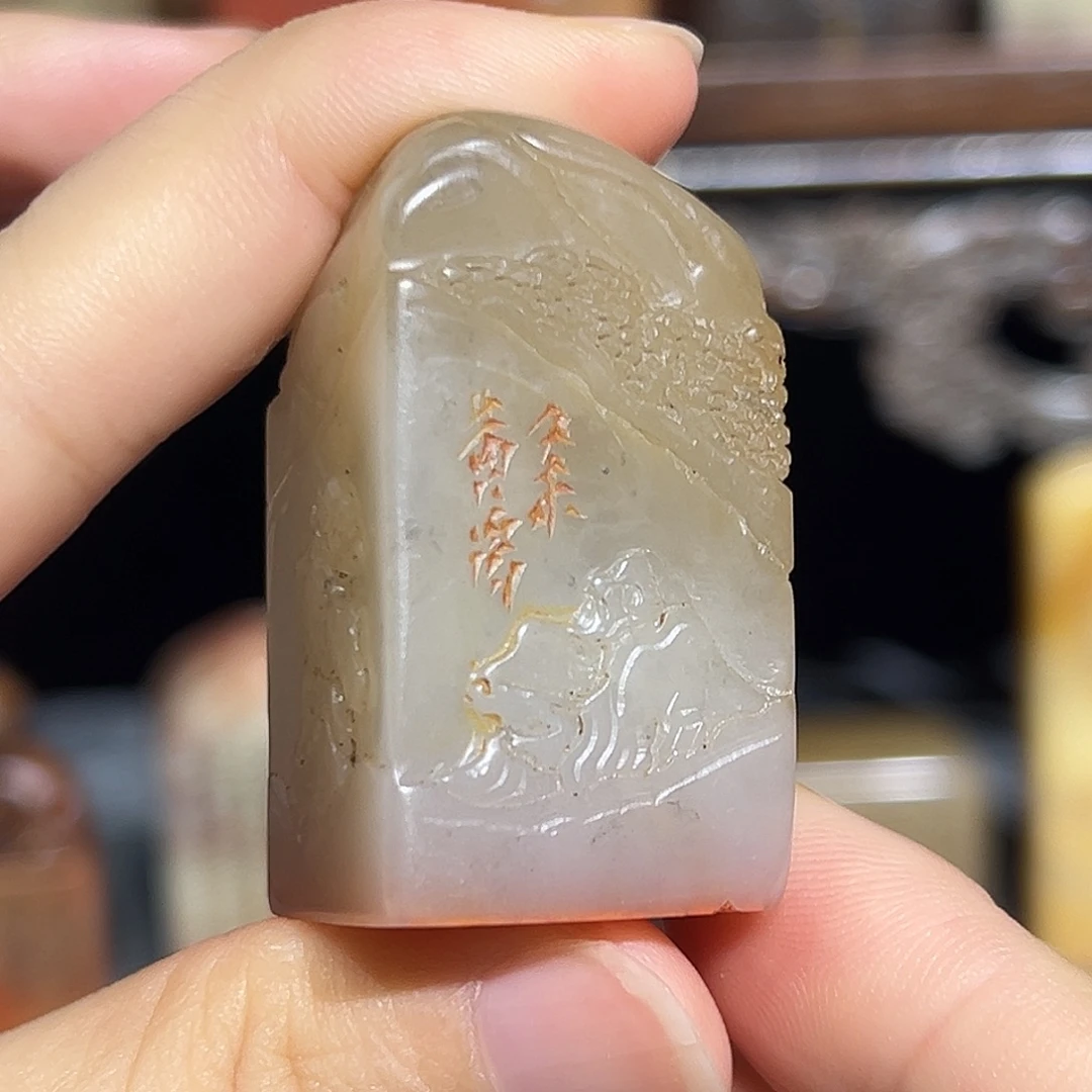 寿山石印石寿山石是山山水水