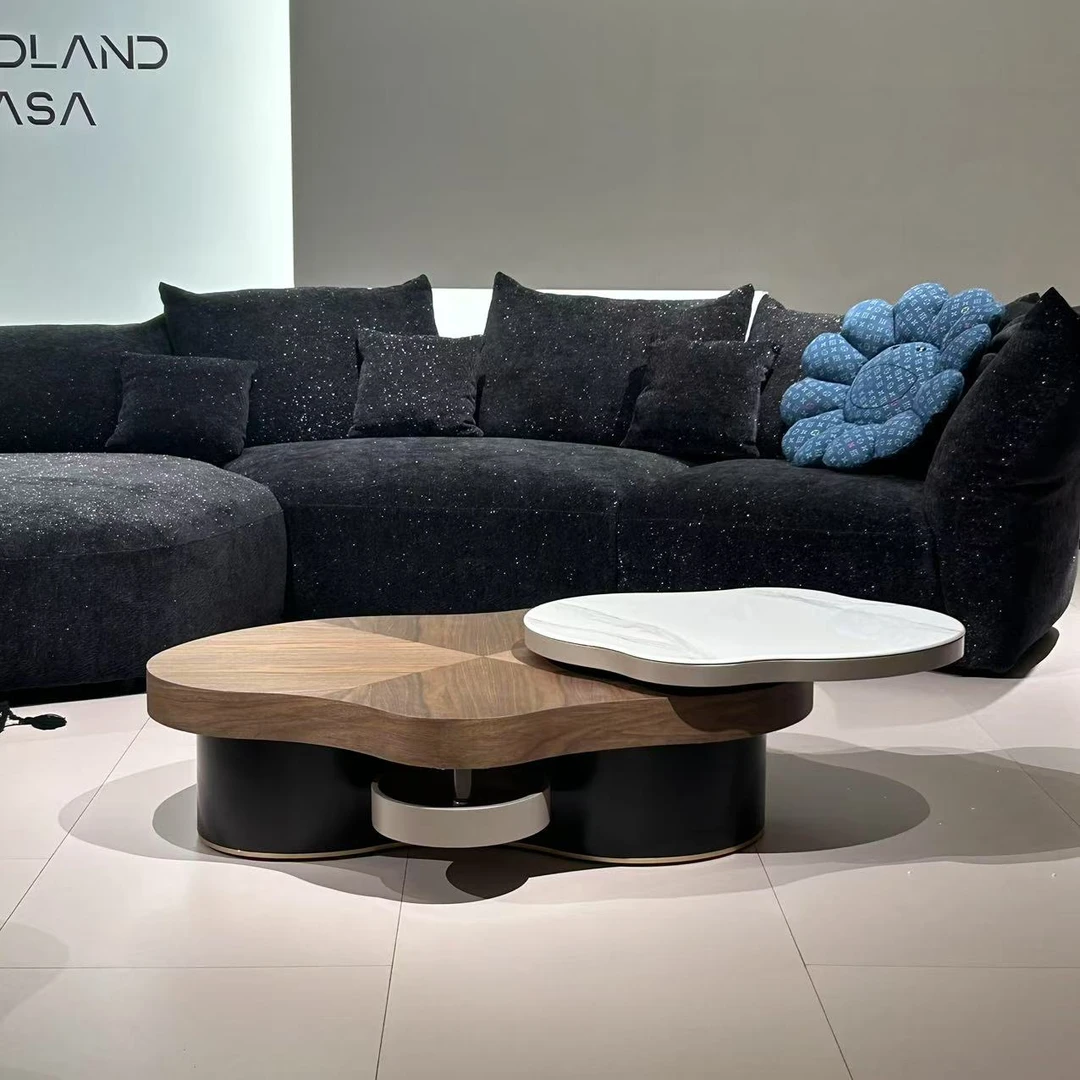 白灵【云梦茶几】客厅简约创意个性异形圆形家用轻奢云朵意式极简