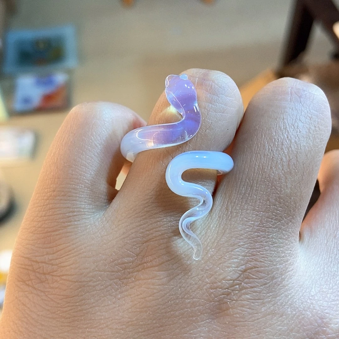 琉璃手工艺品戒指