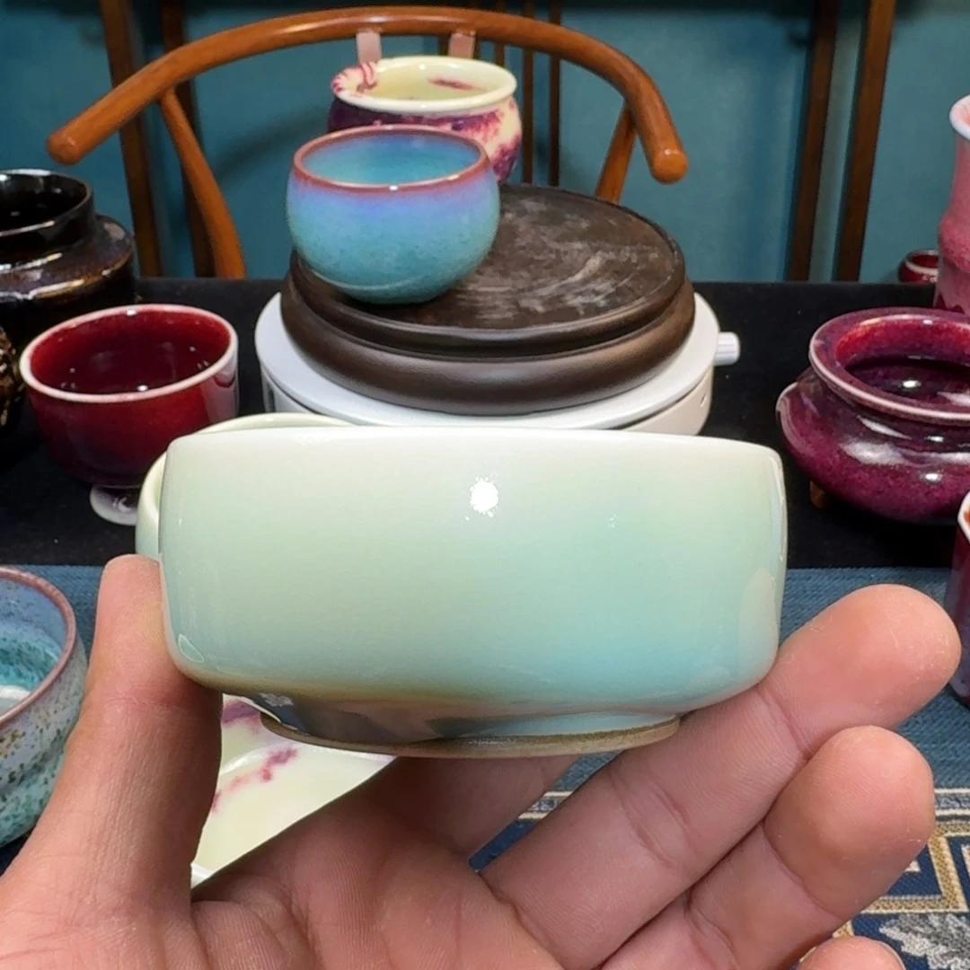 用***9杯子陶入窑一色出窑万彩