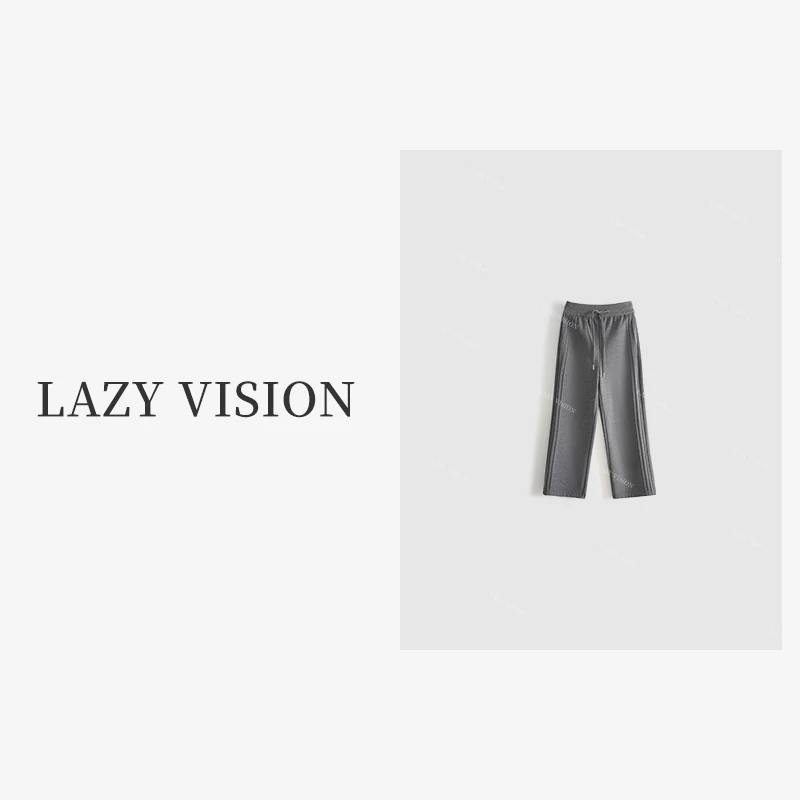 LAZYVISION+加绒加厚直筒休闲裤ZMD-24046芽芽