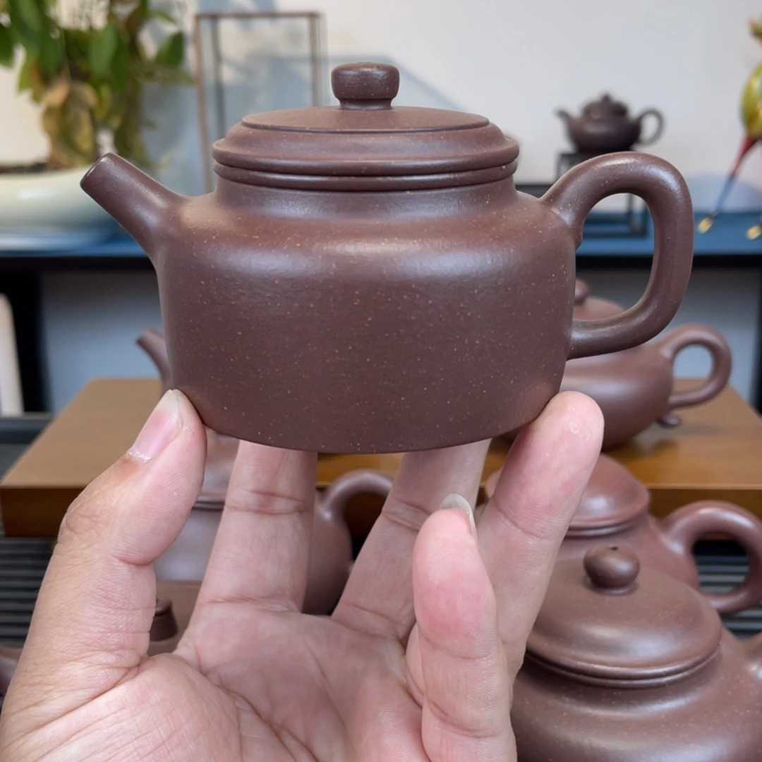 紫砂茶壶底槽青德钟150cc