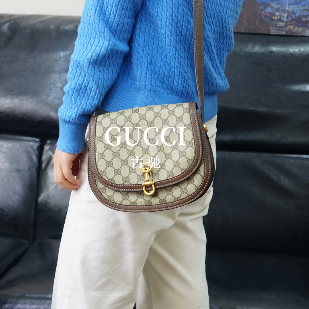 95新 GUCCI/古驰 老花斜挎包/JJ12710133/0133