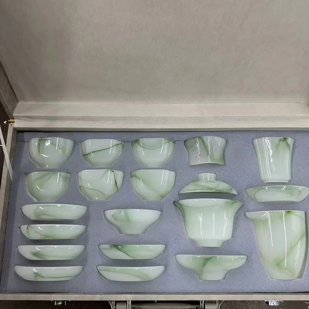 【闪购商品】飘翠茶具套装功夫茶套装礼盒高档公道杯中国风商务中式