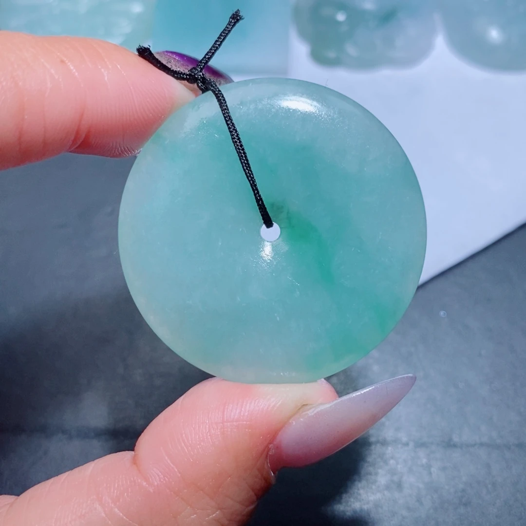 定制翡翠未镶嵌定制翡翠毛货吊坠