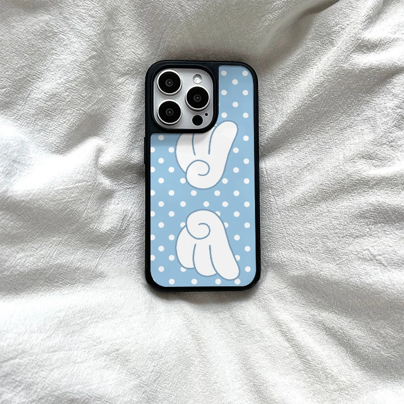 波点翅膀适用苹果16手机壳iphone15promax新款14女13全包12防摔11