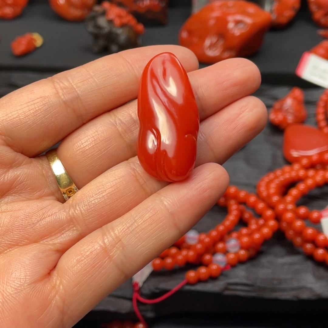 e***y南红玛瑙未镶嵌挂件大水沟原矿随形吊坠