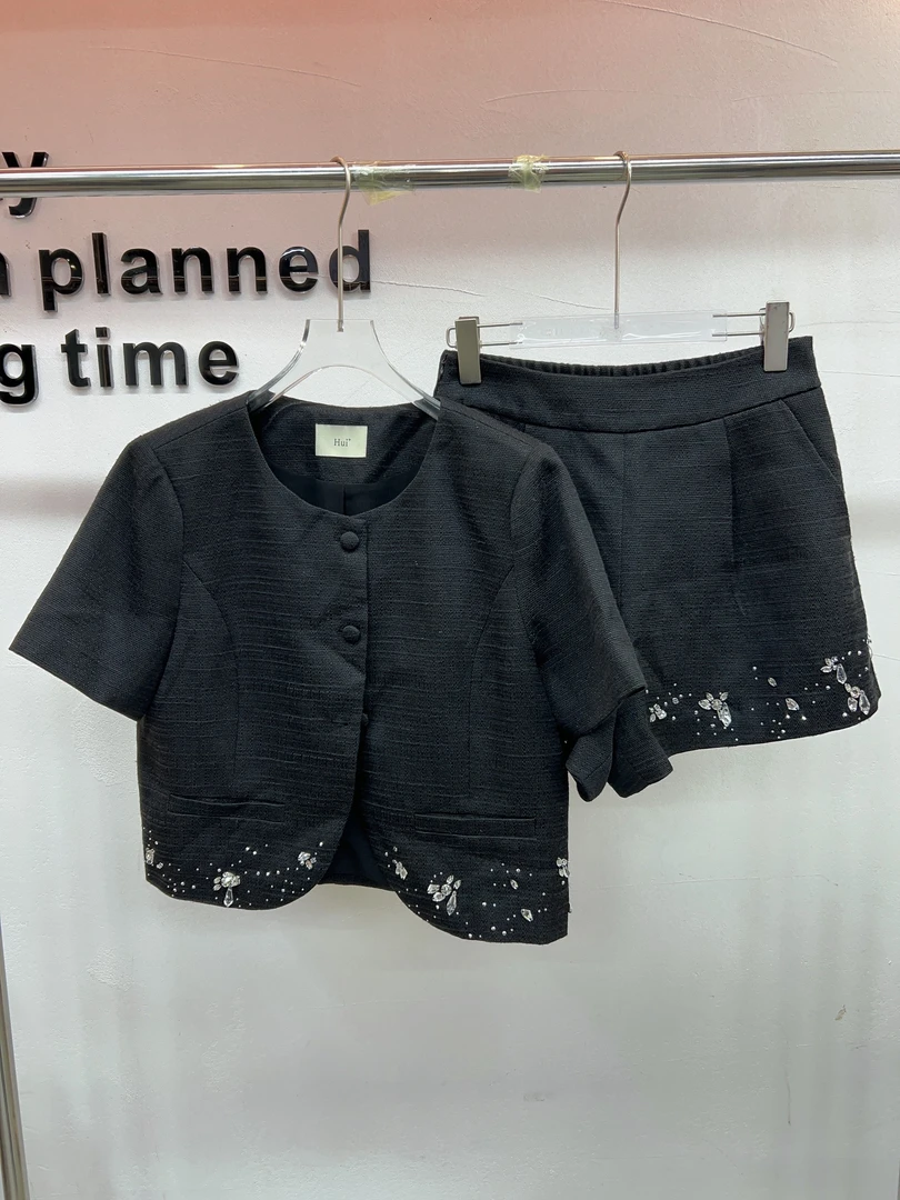 慧家（2579）【NO退NO换】百搭时尚休闲套装+短裤