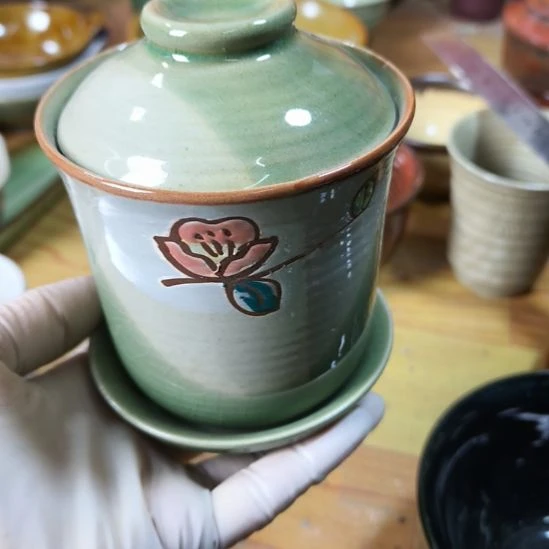 瓷片磁州窑五厂盘碗壶杯有瑕疵