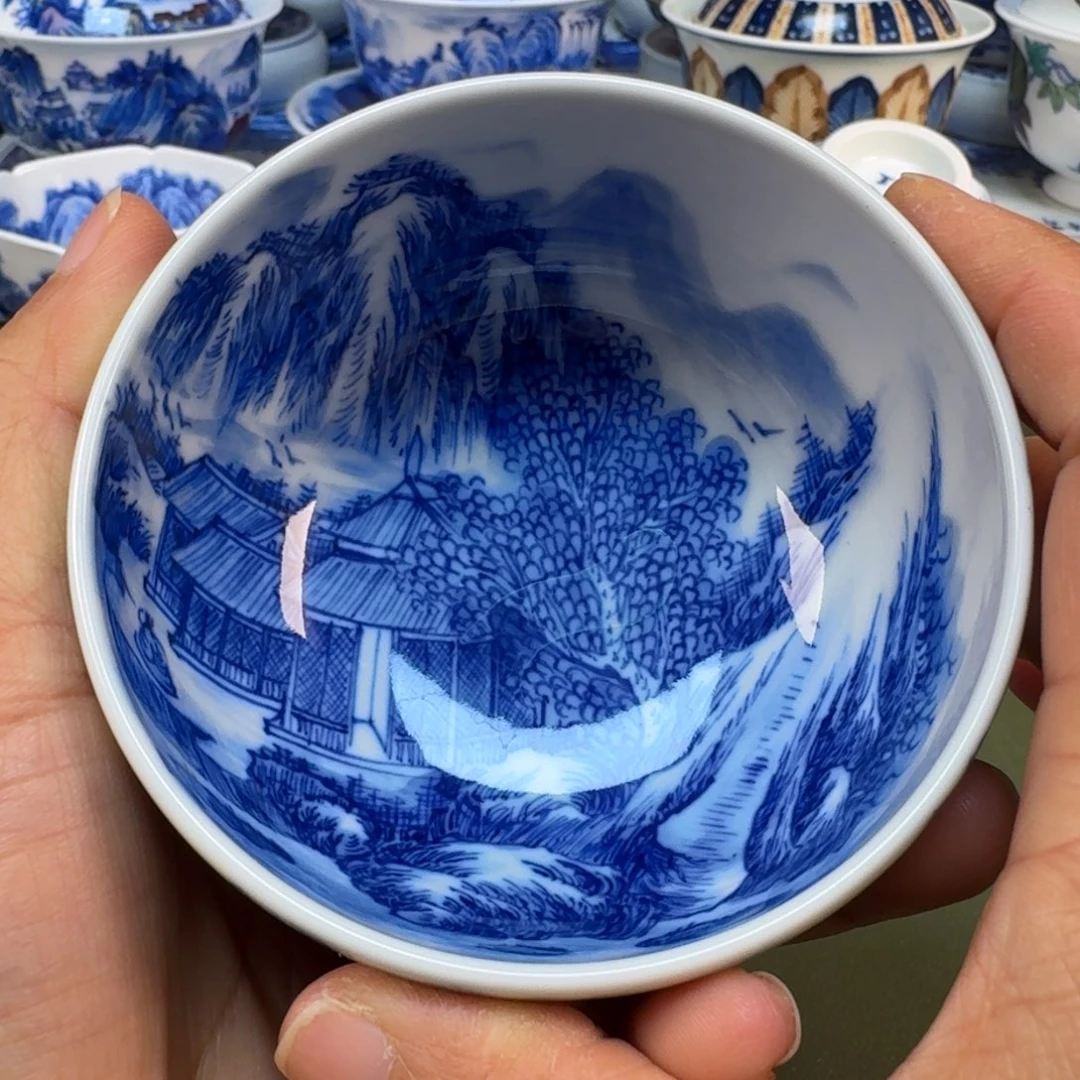 陶景德镇纯手绘茶具圆圆213