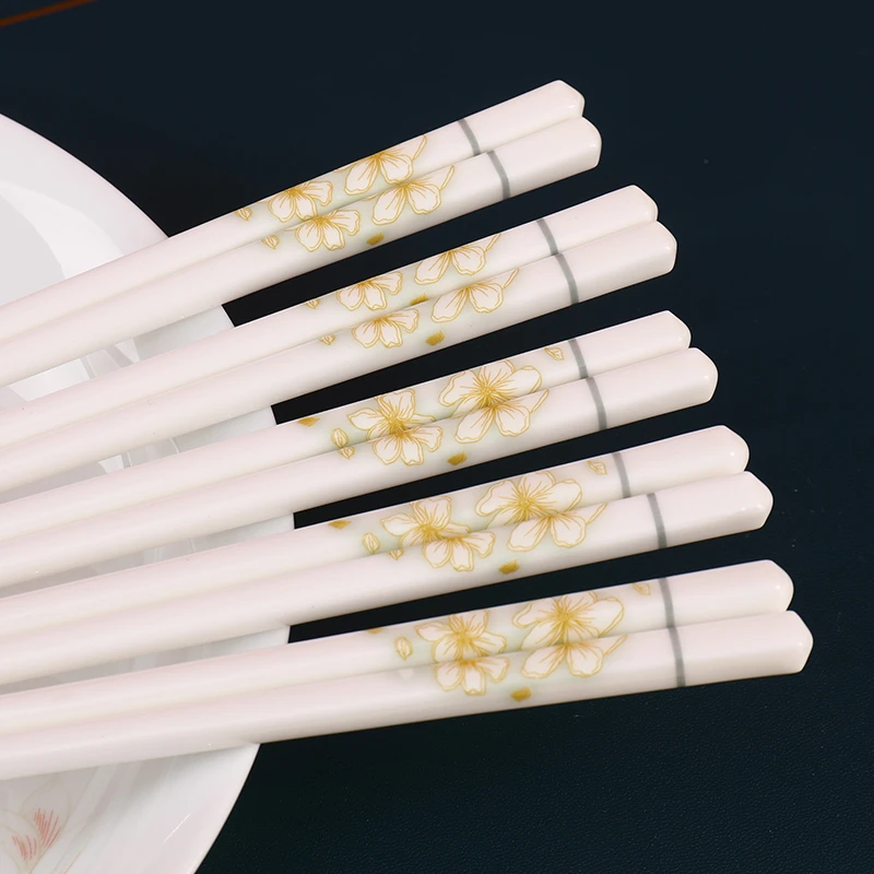 黄金叶筷子10双送饭勺 破损补发