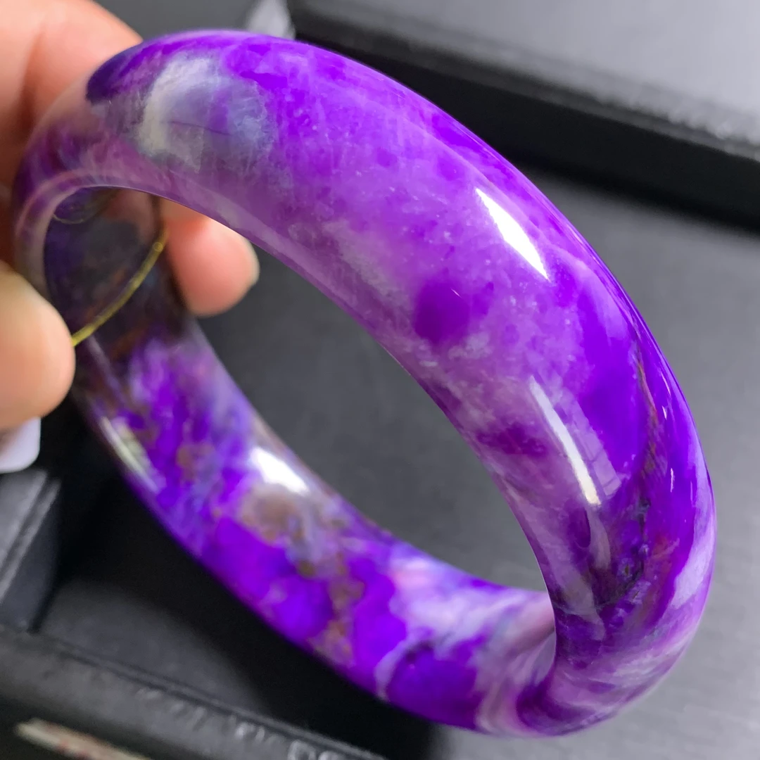 天然老料舒俱来手镯 圈口60.8# 18.5*9.5mm 稀有料