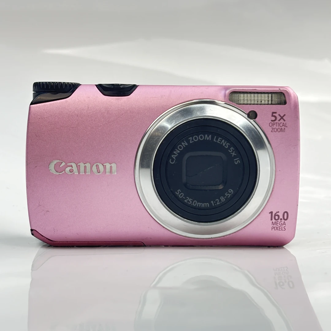95新 Canon/佳能 a3300樱花粉冷白皮小爆款1600万像素5x光变ccd