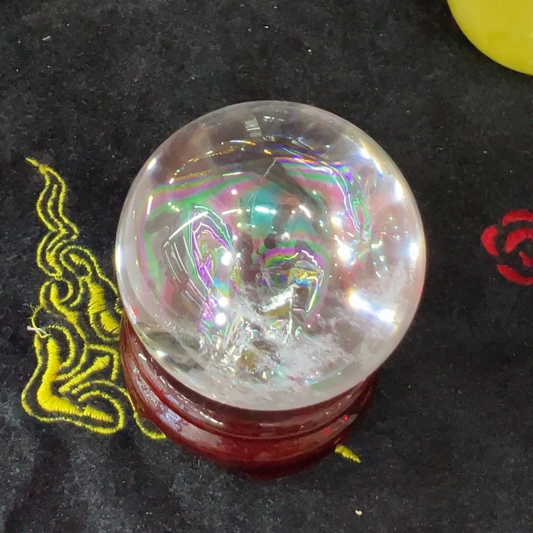 水晶水晶球摆件未镶嵌信**杨