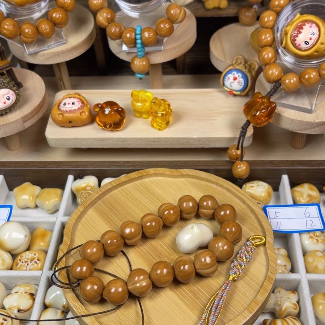 ****菲猴头核桃手串猴头