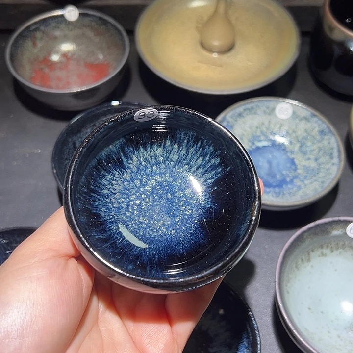 锤***锤瓷便携款宋御柴烧微瑕主人杯