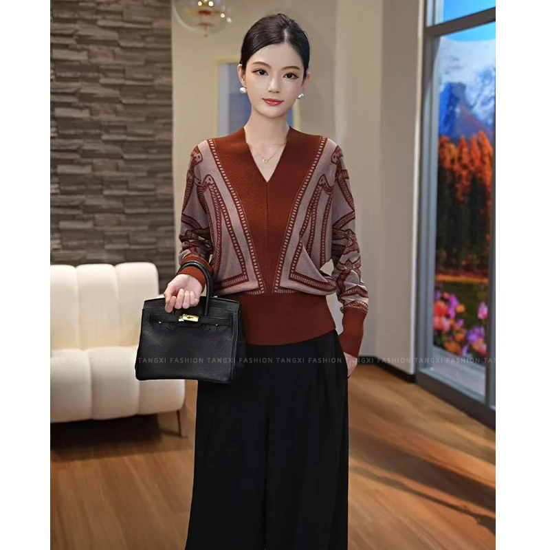 2025秋季新款【ZM-Q610】不褪色蝙蝠袖常规套头款毛针织衫江南风