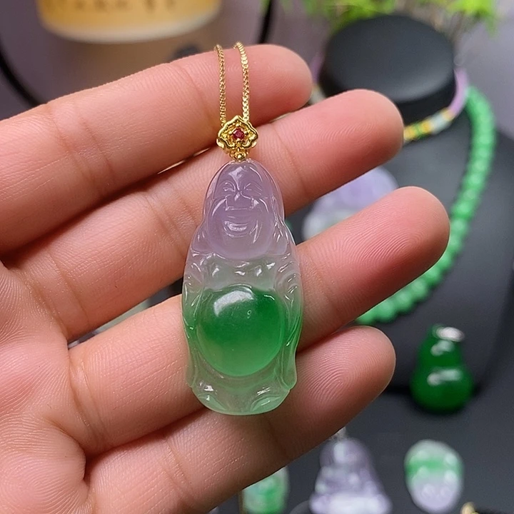 翡翠未镶嵌吊坠(赠链)宏***e