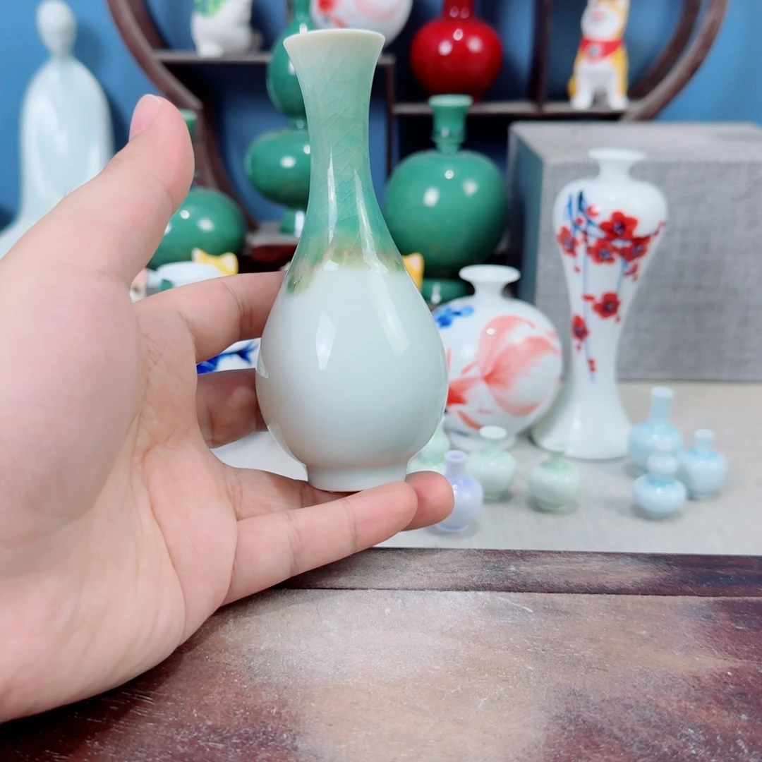 陶瓷手工小花器摆件