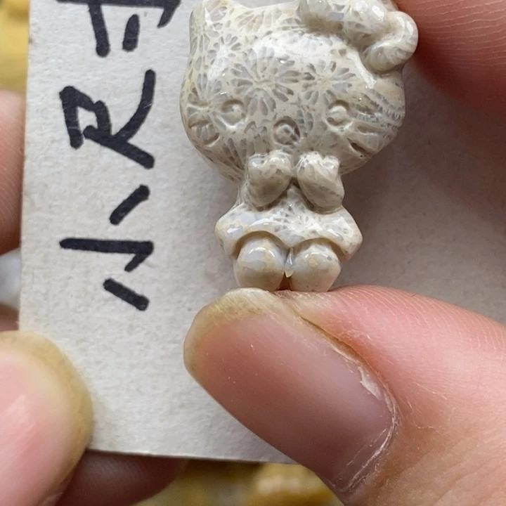 硅化珊瑚（珊瑚玉）未镶嵌颈饰