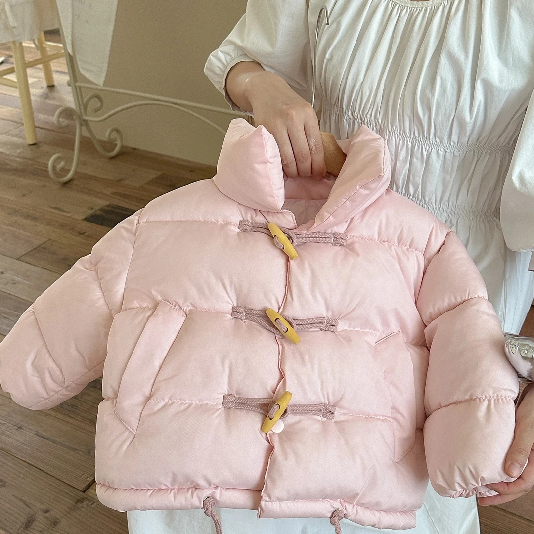 【现货】2025新品儿童棉服面包服泡芙款女宝宝保暖加厚棉服外套