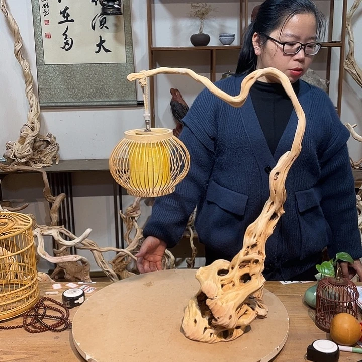 木杜鹃根根艺摆件