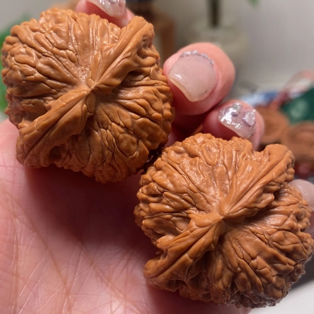 把件文玩核桃40尺寸全品白狮子