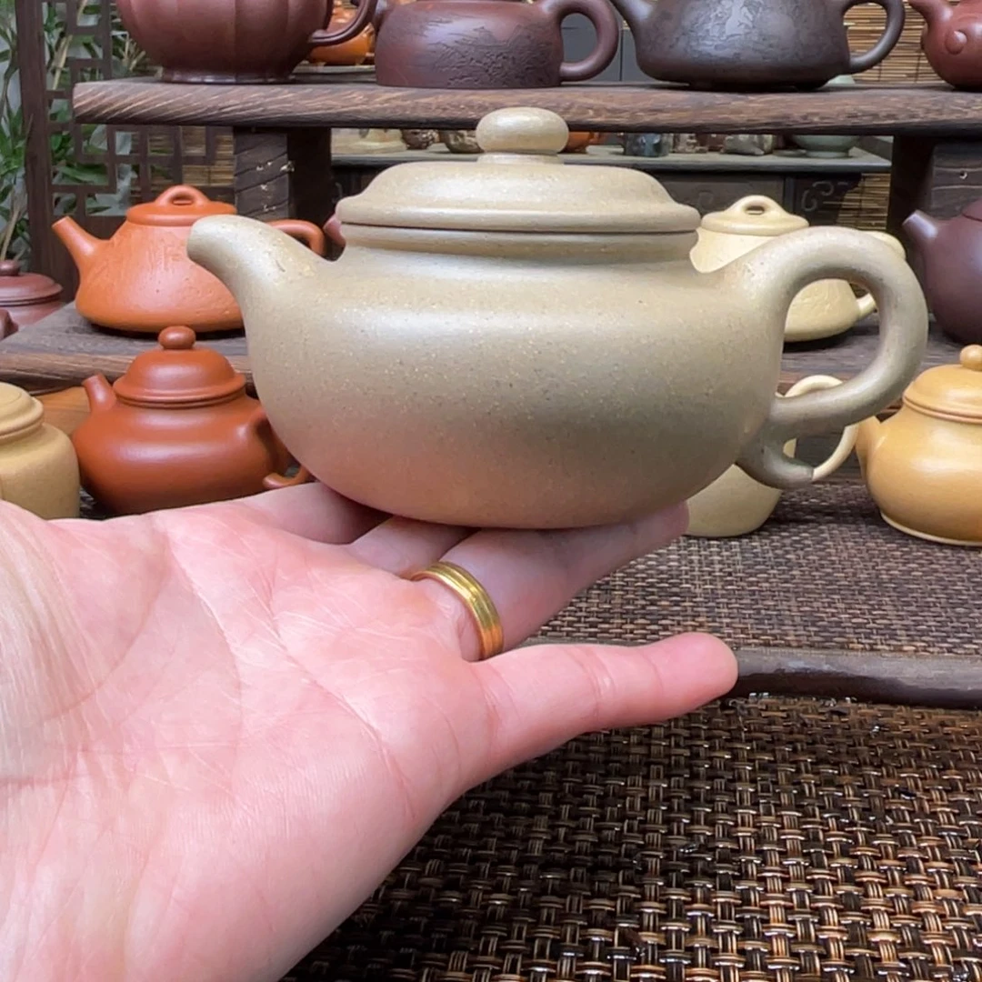 紫砂茶壶宜兴原矿紫砂手工制210