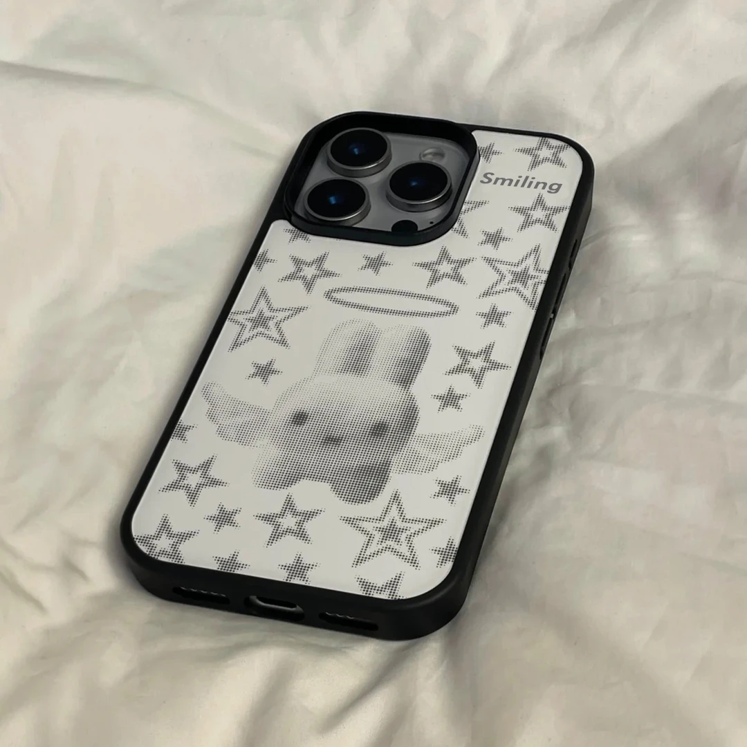 古早味星星兔子适用iPhone16/15promax苹果14果冻手机壳13/12防摔