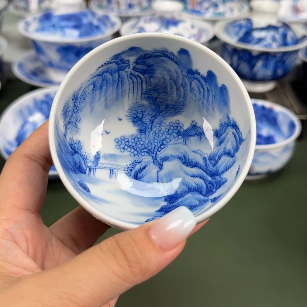 景德镇纯手工手绘茶器蒙蒙351