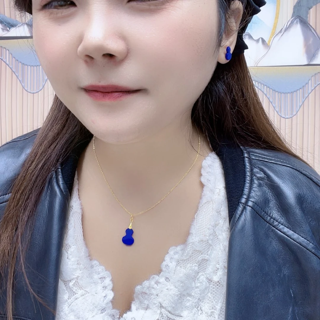 青金石合金颈饰套装
