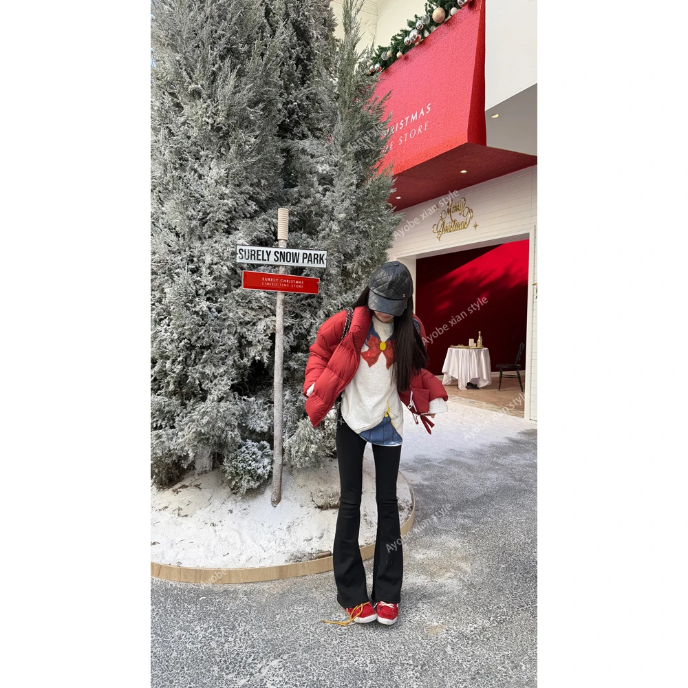 【AYOBE】小贤  水冰月甜美少女蝴蝶结水手T恤小众上衣