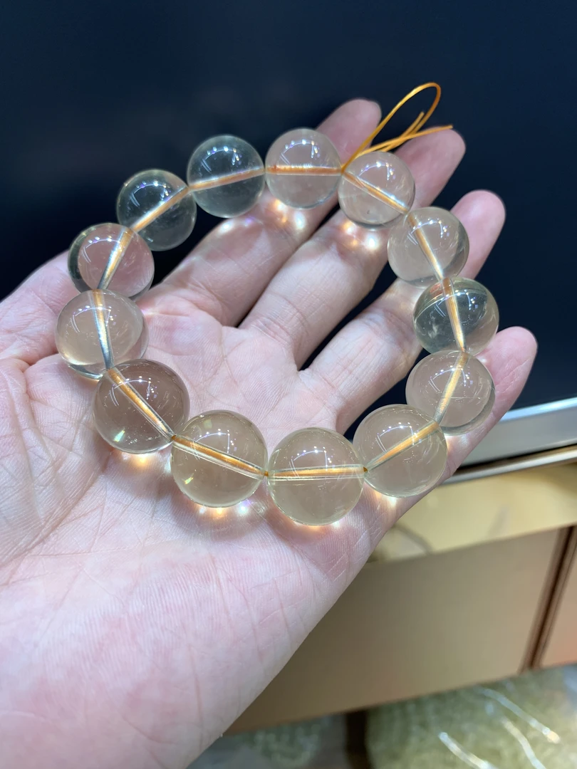 天然黄水晶柠檬黄手串直播间专属漏价福利专拍链接