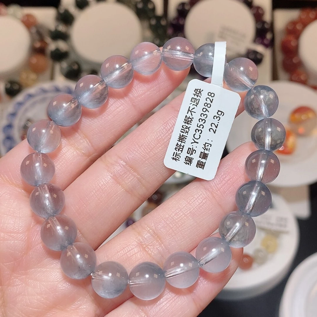 水晶手链未镶嵌君*F蓝兔毛9.2