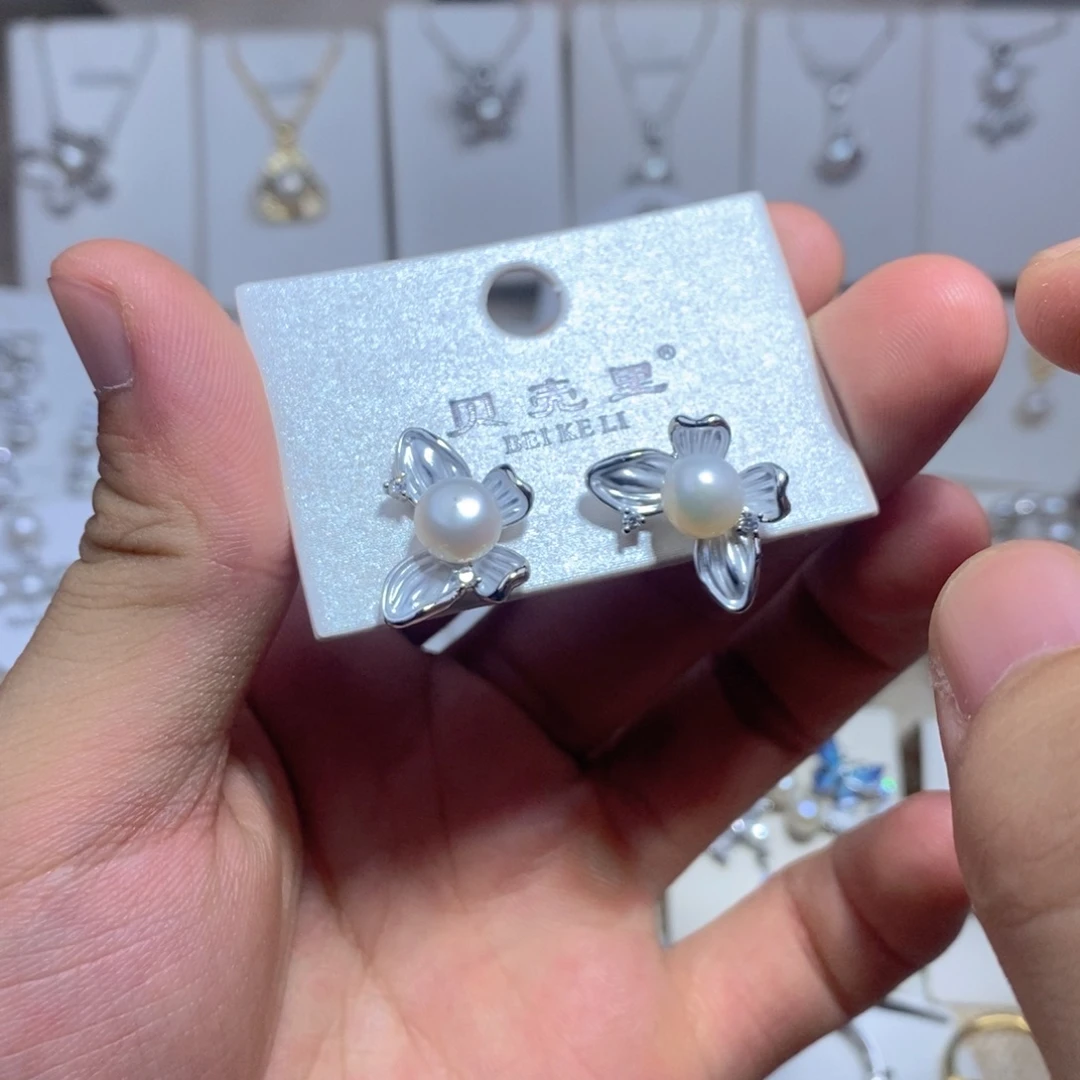 未镶嵌淡水珍珠耳饰