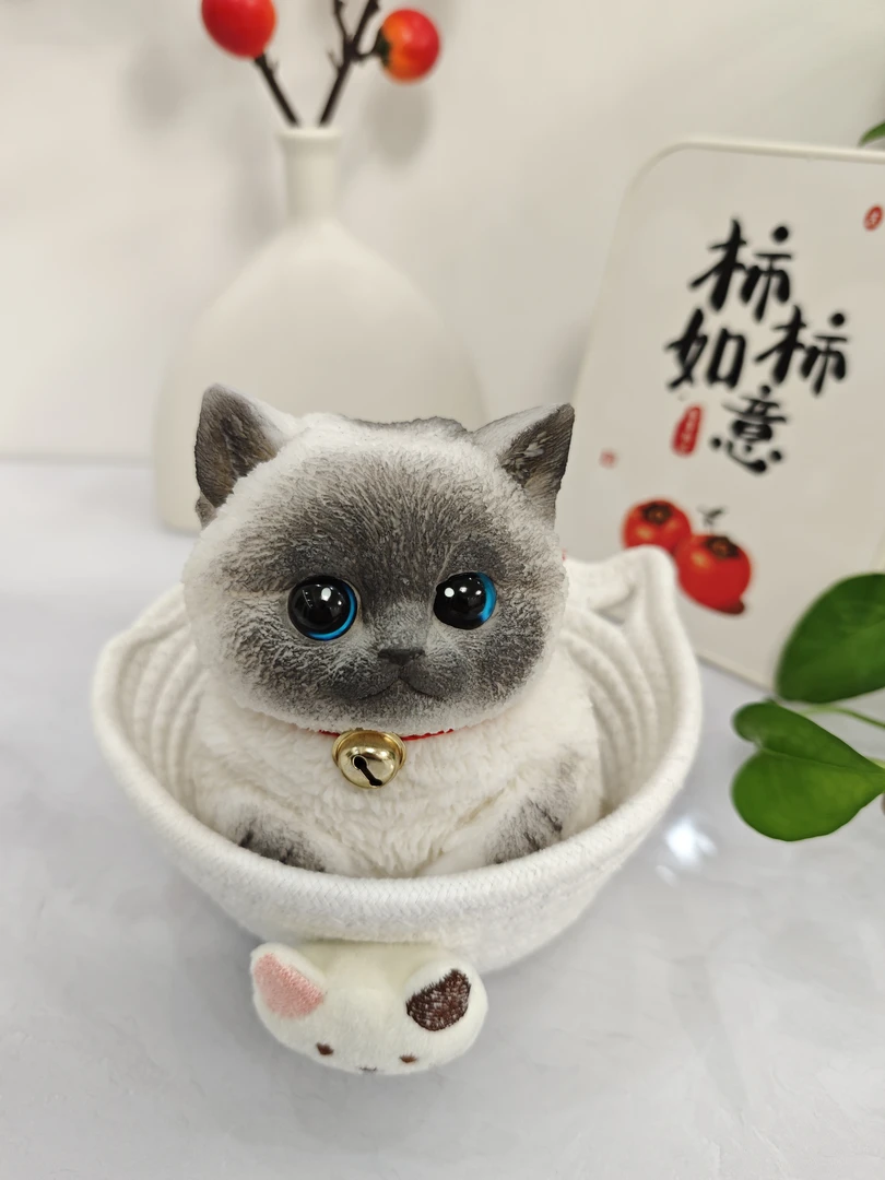 胖猫咪捏捏乐纯手工绘画diy可爱精致摆件送礼物创意解压神器软弹