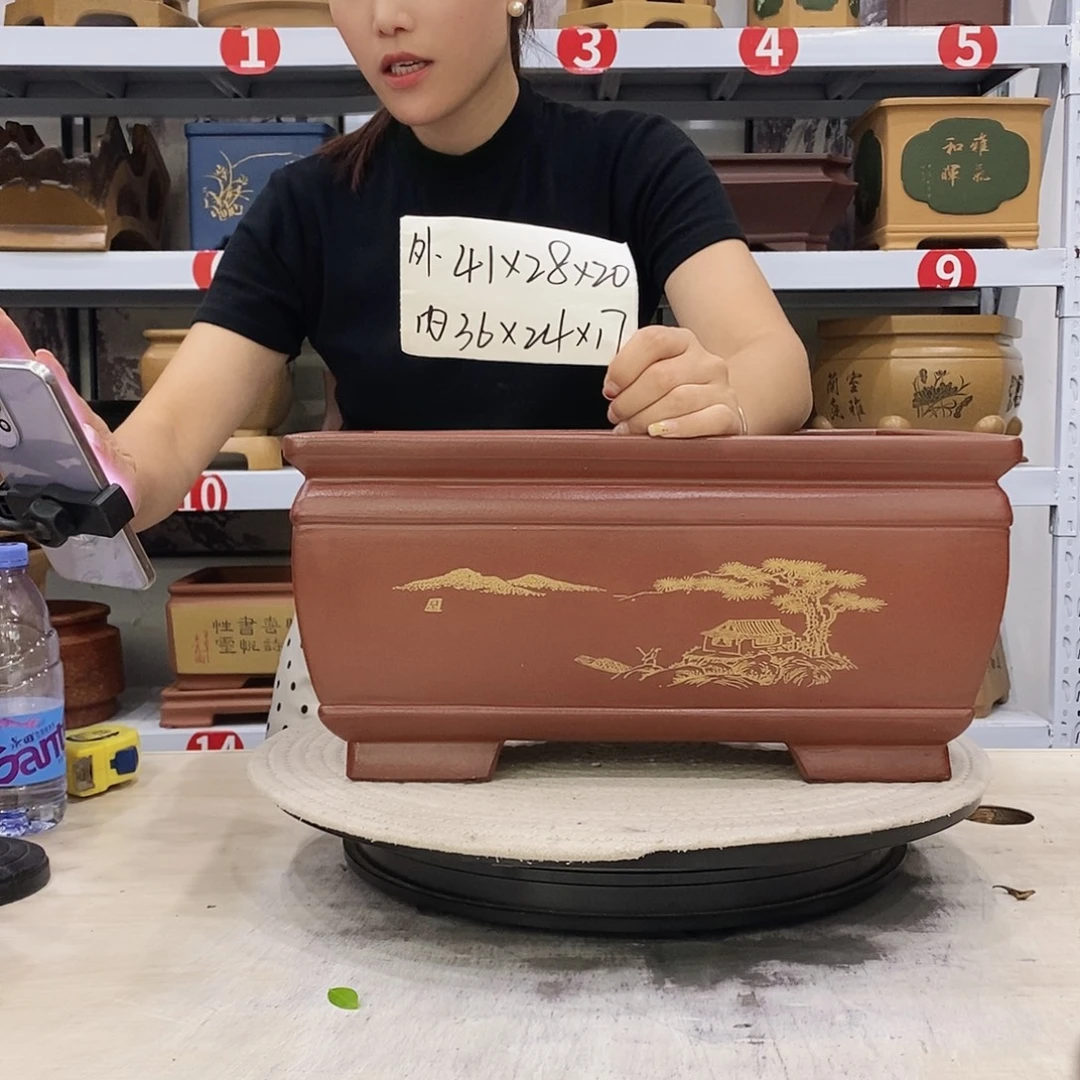 紫砂花盆紫砂花盆