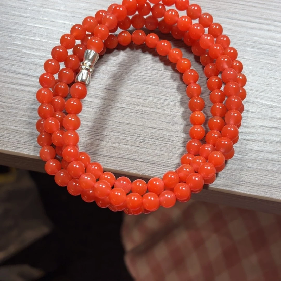 数***里南红玛瑙未镶嵌多圈