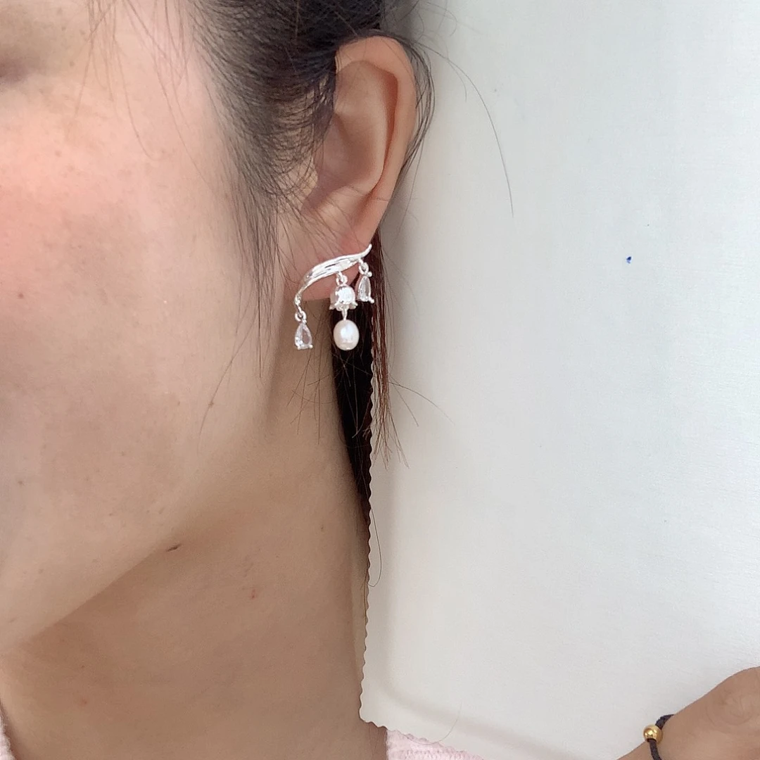 未镶嵌耳饰淡水珍珠