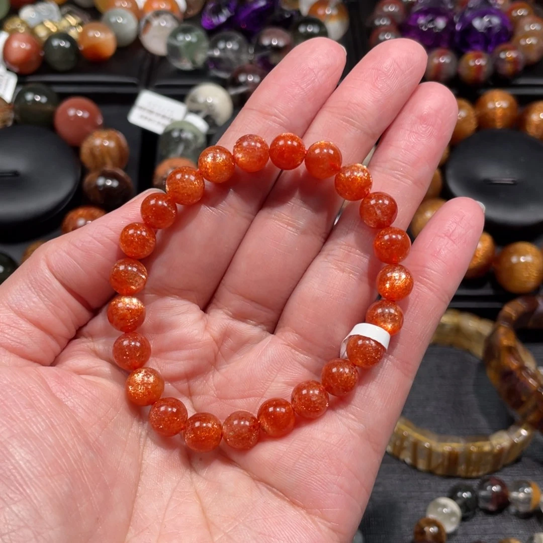 日光石手链未镶嵌金太阳8mm