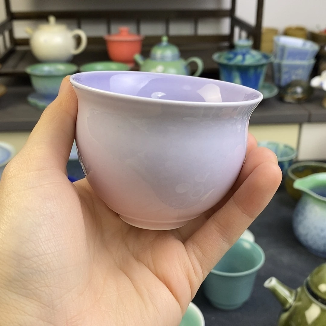 芋***子景德镇高温颜色釉杯