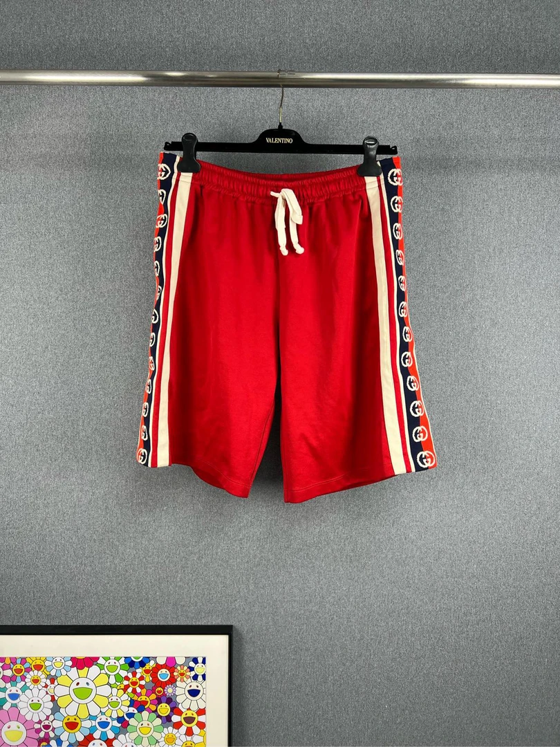95新 GUCCI/古驰 GUCCI古驰侧LOGO老花短裤 XL码 98新A11581