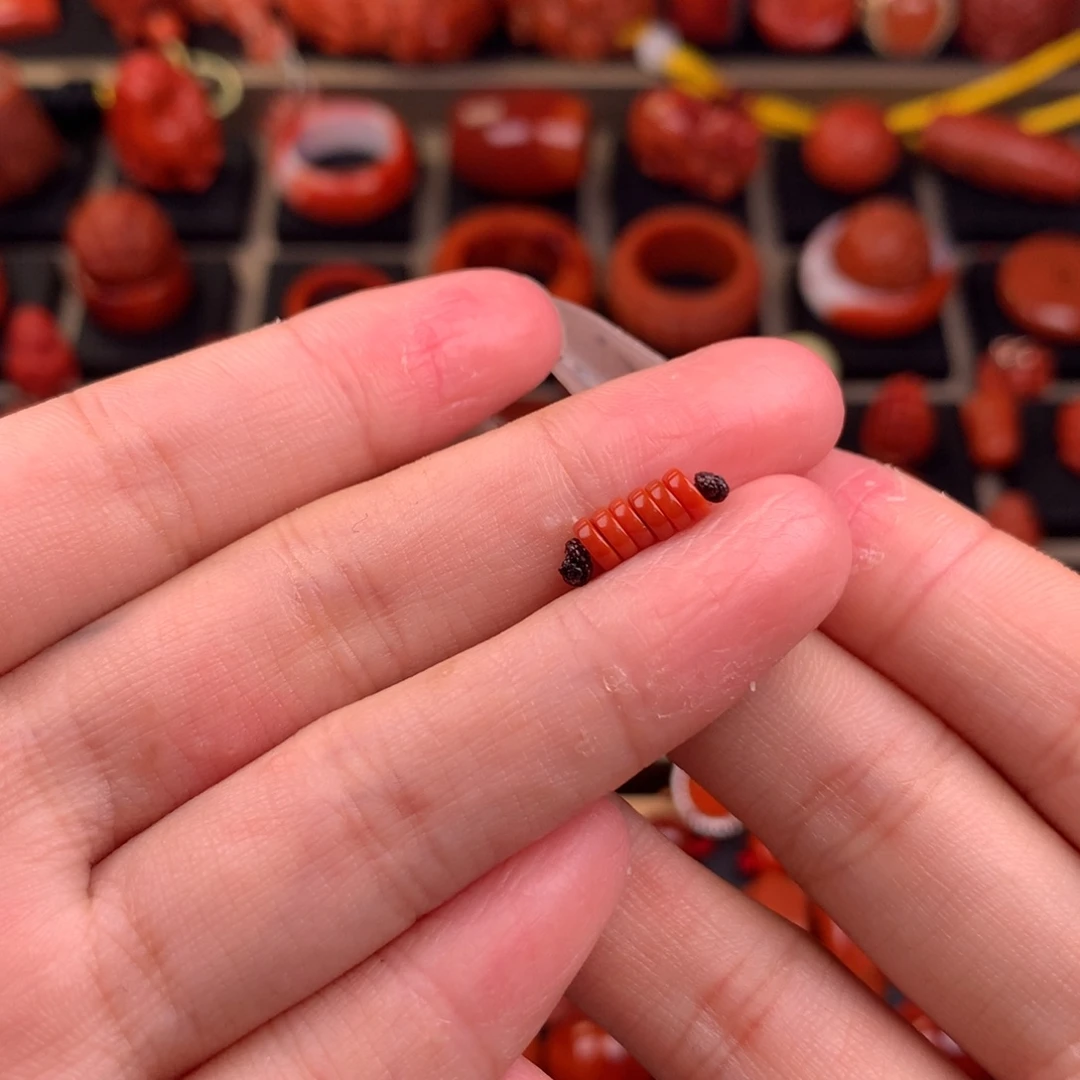 南红玛瑙未镶嵌精工直切隔片4+