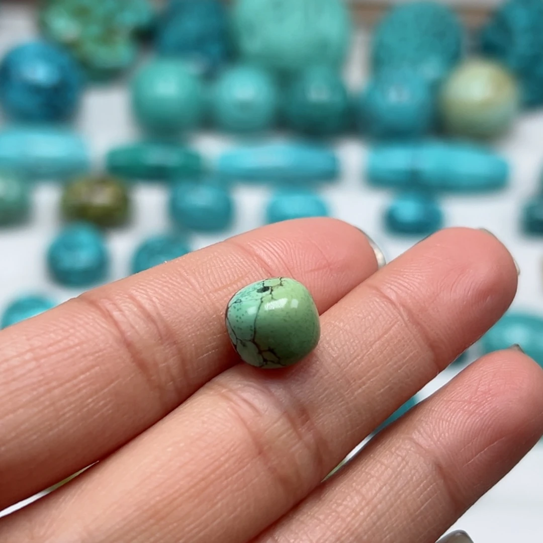 绿松石珠宝奇石未镶嵌o****o